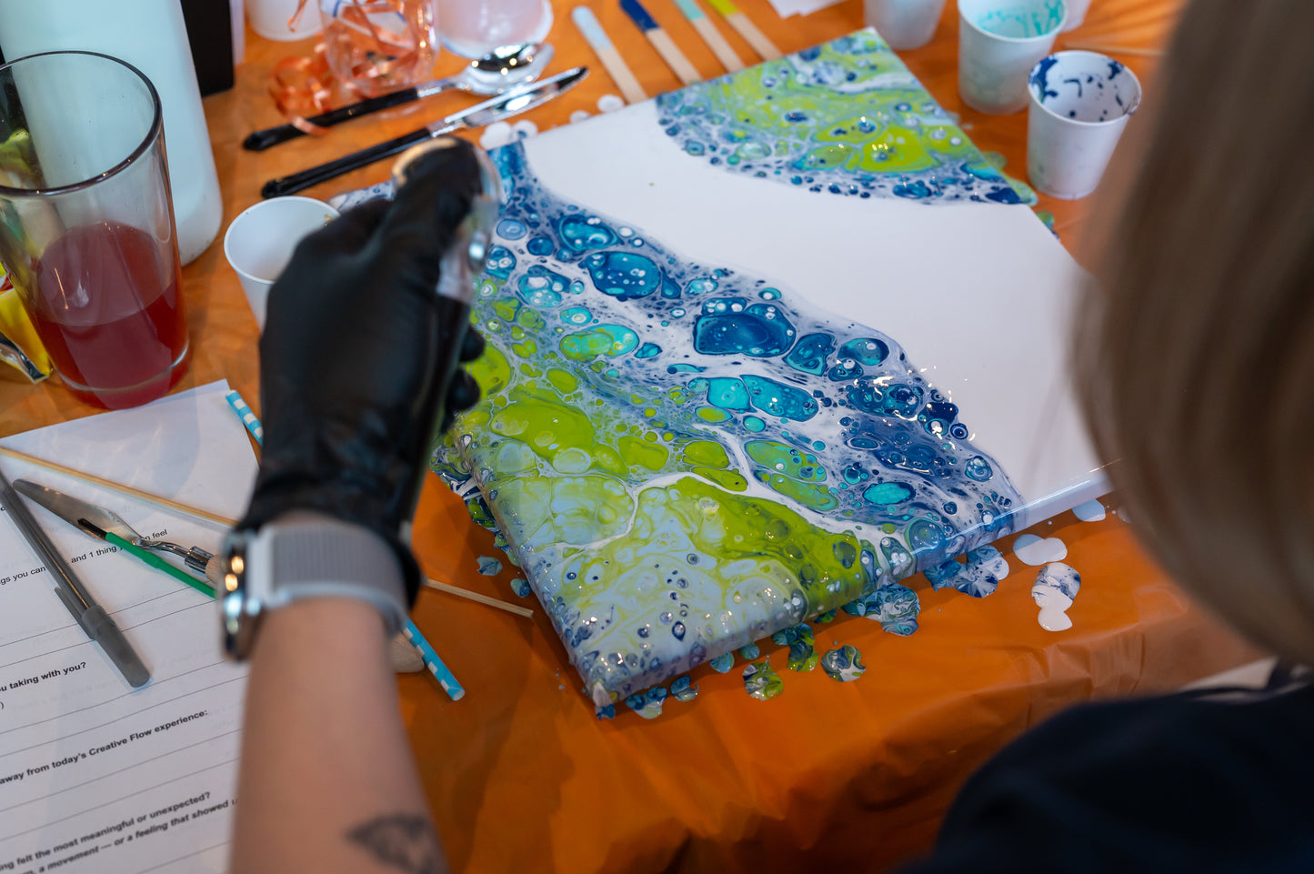 Dutch Pour Painting Class - July 30