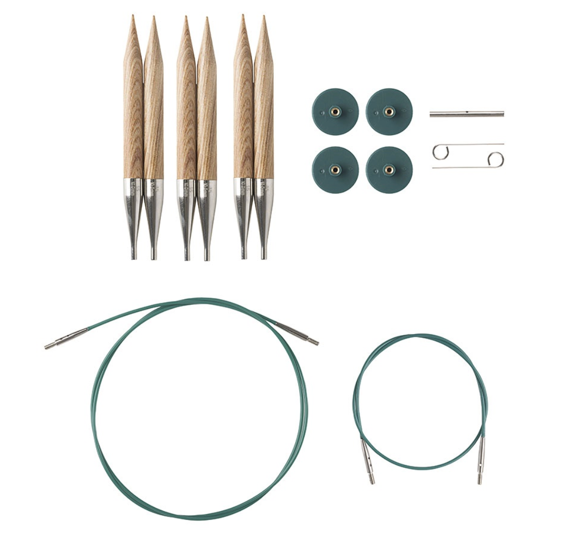 Interchangeable Knitting Needle Set: Bulky Edition