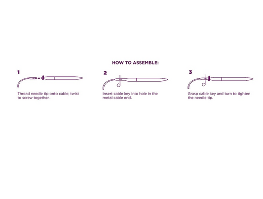 Short Interchangeable Knitting Needle Set