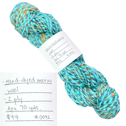 Woven Emerald Hand-Spun Fiber