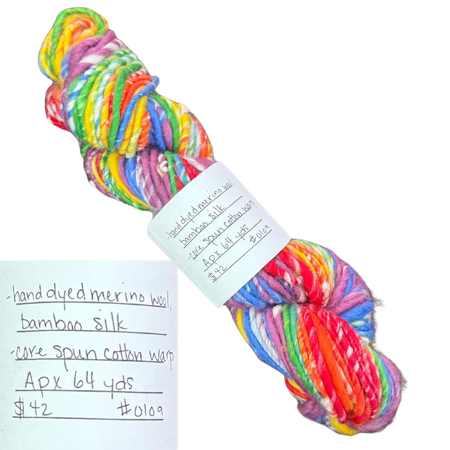 Woven Emerald Hand-Spun Fiber