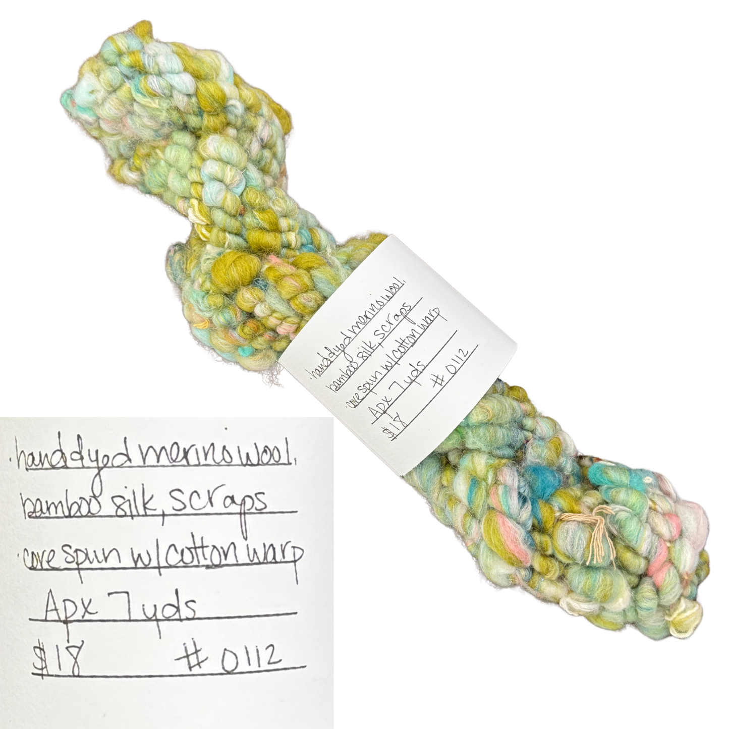 Woven Emerald Hand-Spun Fiber