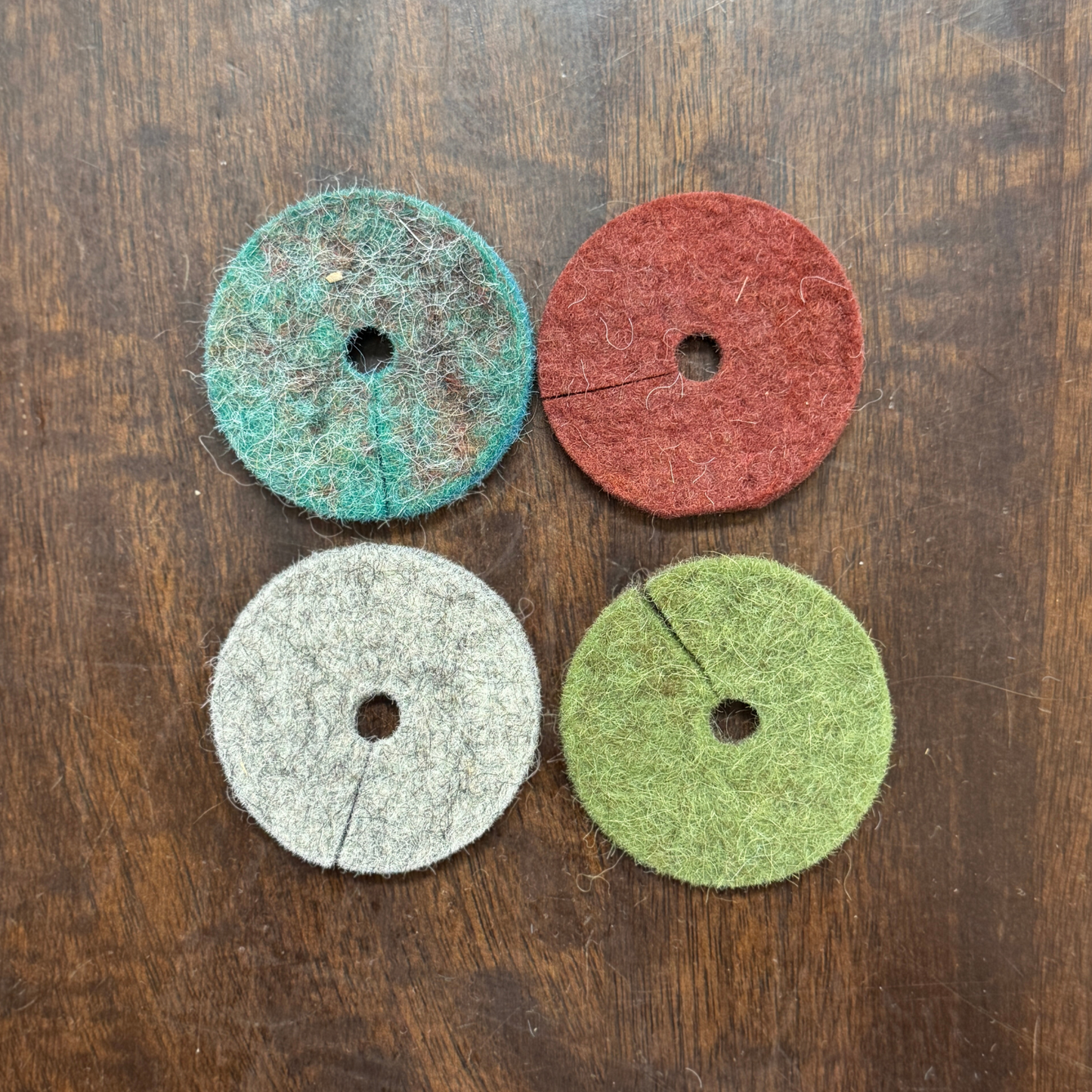 Felted Wine Glass Rings (set of 4)