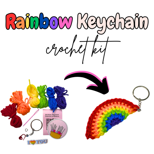 Rainbow Keychain Crochet Kit