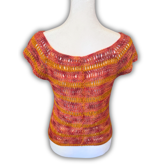 Gryffindor Mesh Cap Sleeve Top