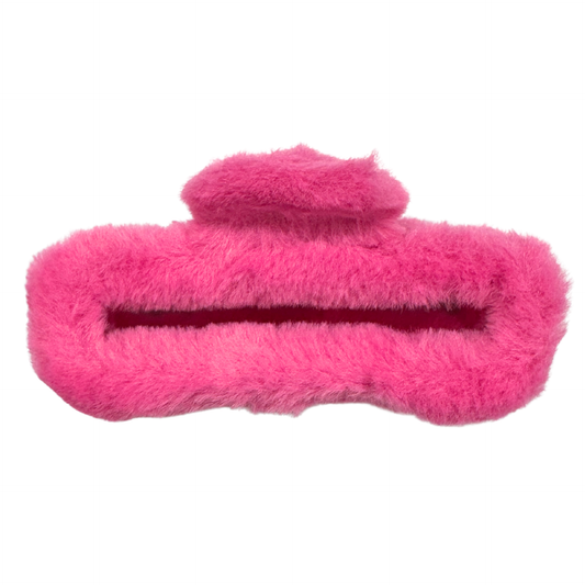 Fuzzy Hair Claw Clips