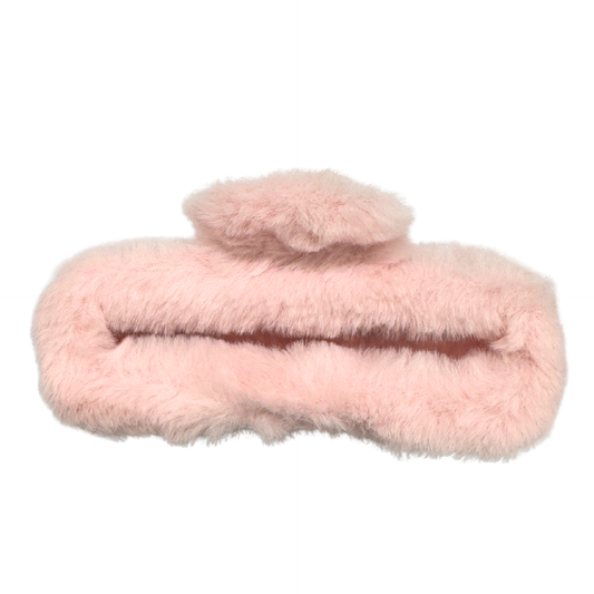 Fuzzy Hair Claw Clips