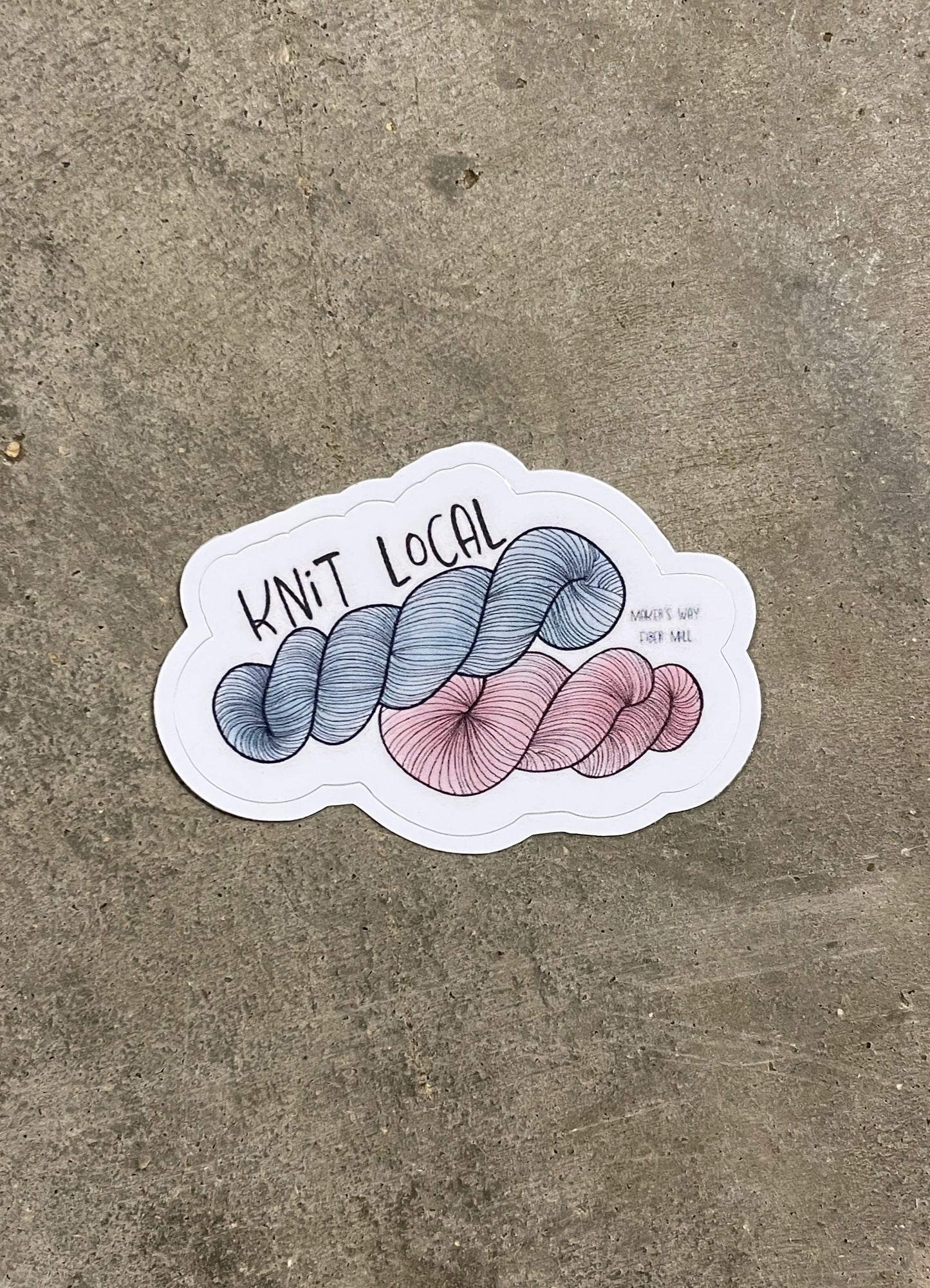 Knit/Crochet Local Stickers
