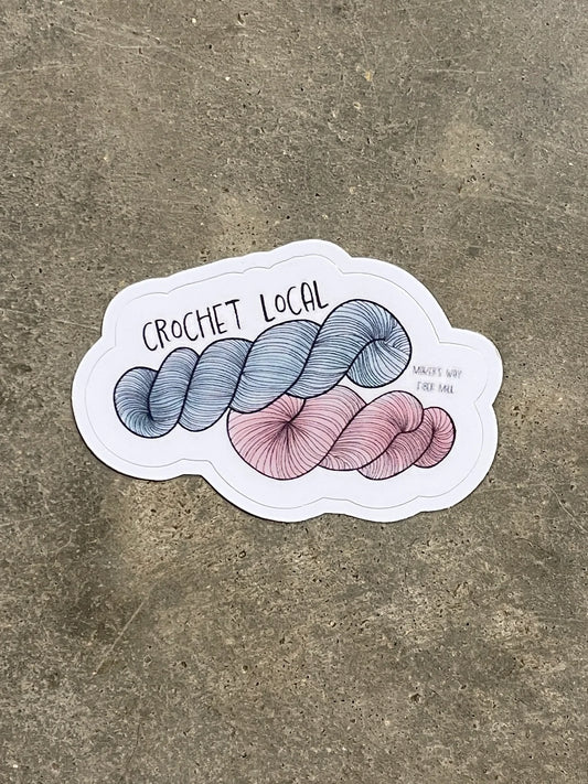 Knit/Crochet Local Stickers
