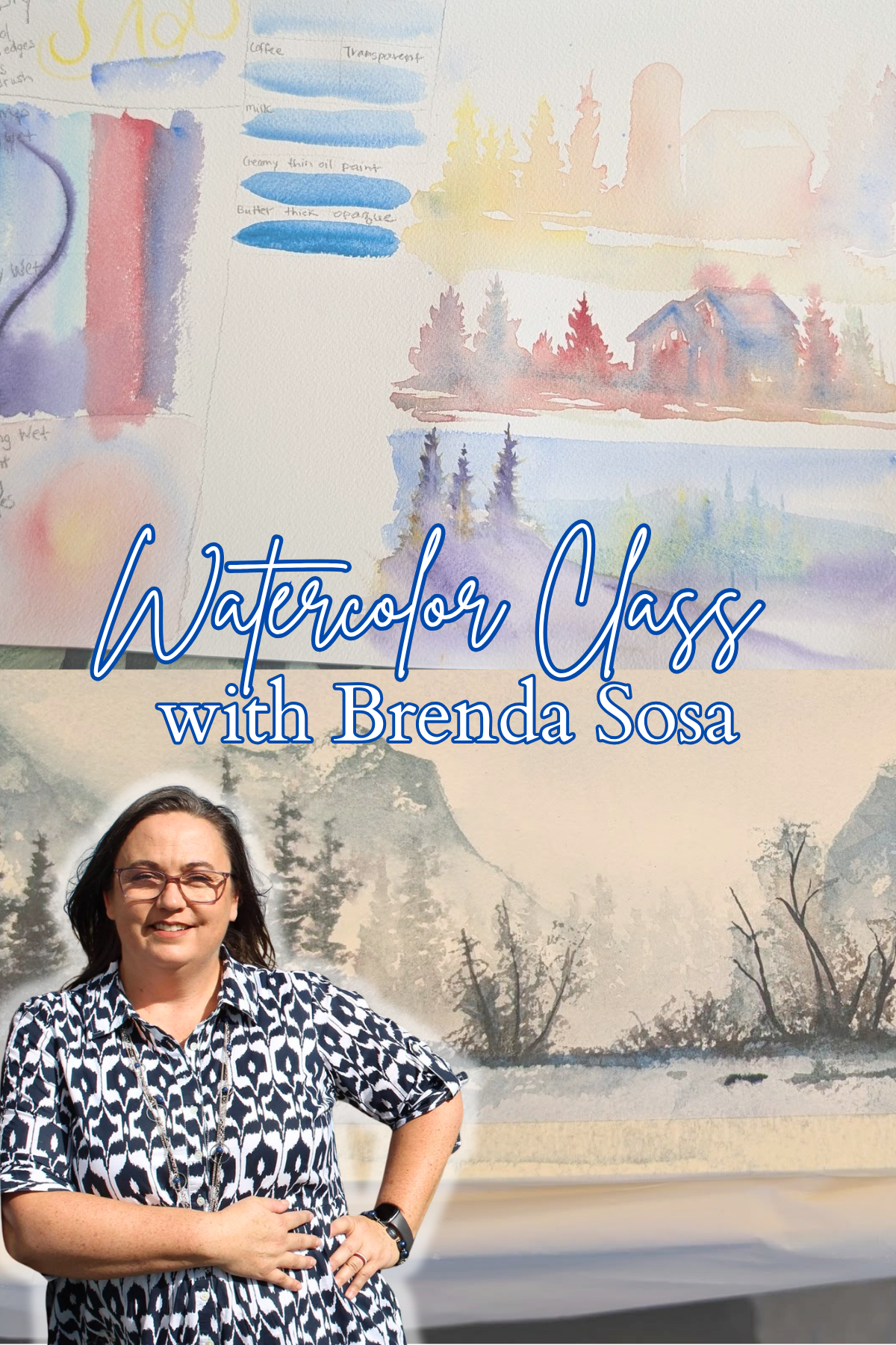 Watercolor Class with Brenda Sosa - August 12