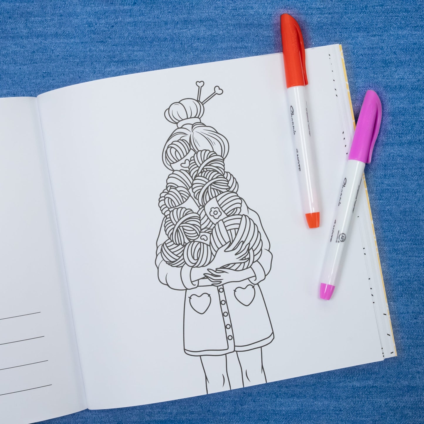 Yarn Coloring Book