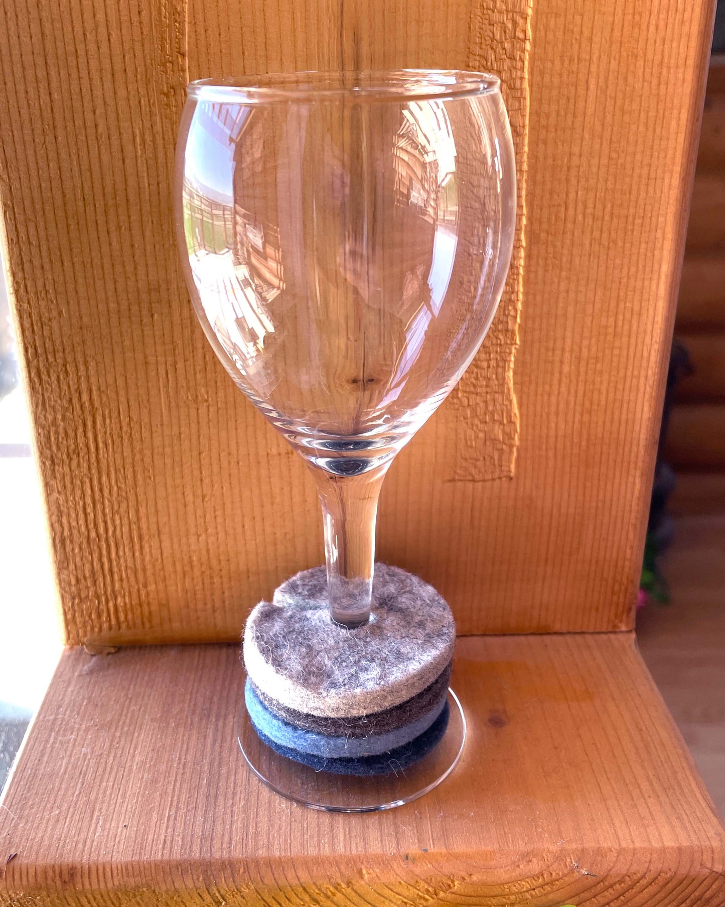 Felted Wine Glass Rings (set of 4)