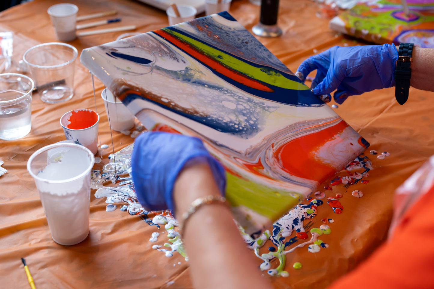Dutch Pour Painting Class - July 30