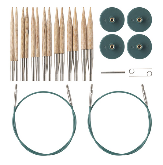Short Interchangeable Knitting Needle Set