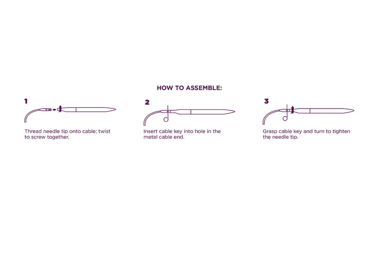 Short Interchangeable Knitting Needle Set