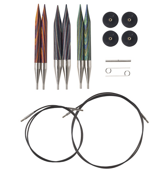 Interchangeable Knitting Needle Set: Bulky Edition