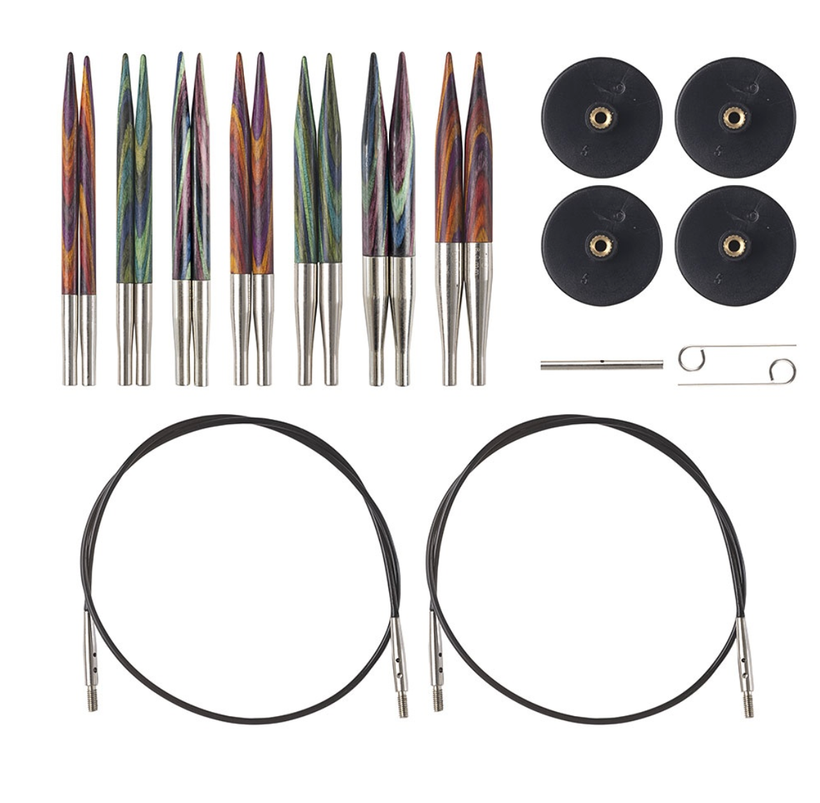 Short Interchangeable Knitting Needle Set
